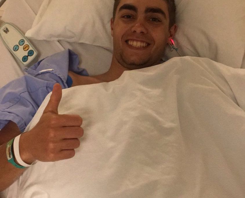 Thumbs up from Julian - the best thumbs up we've ever seen! 